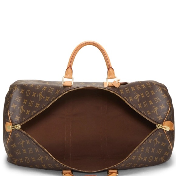 Authenticated Louis Vuitton LV CarryAll 55 Speedy Travel Duffle Bag Luggage - Picture 8 of 16